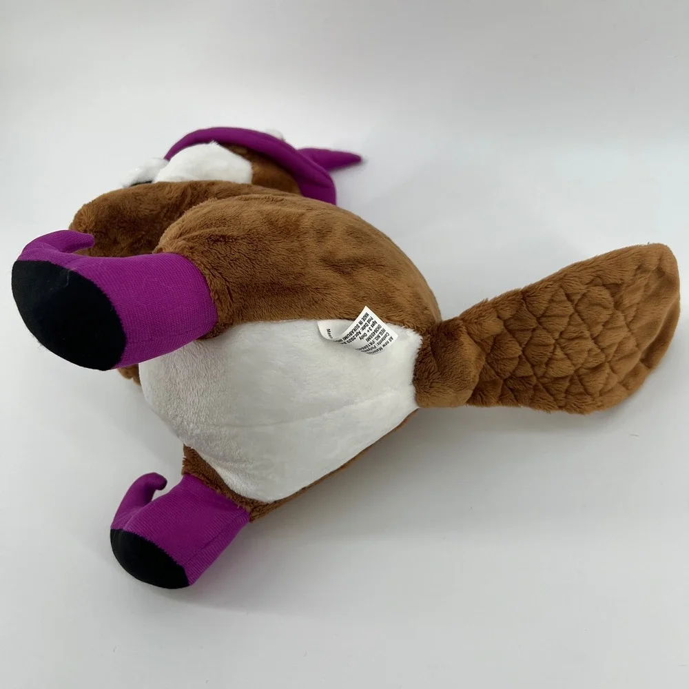 Buc-ee's Halloween Witch Beaver Plush Stuffed Animal Purple Hat & Boots 11